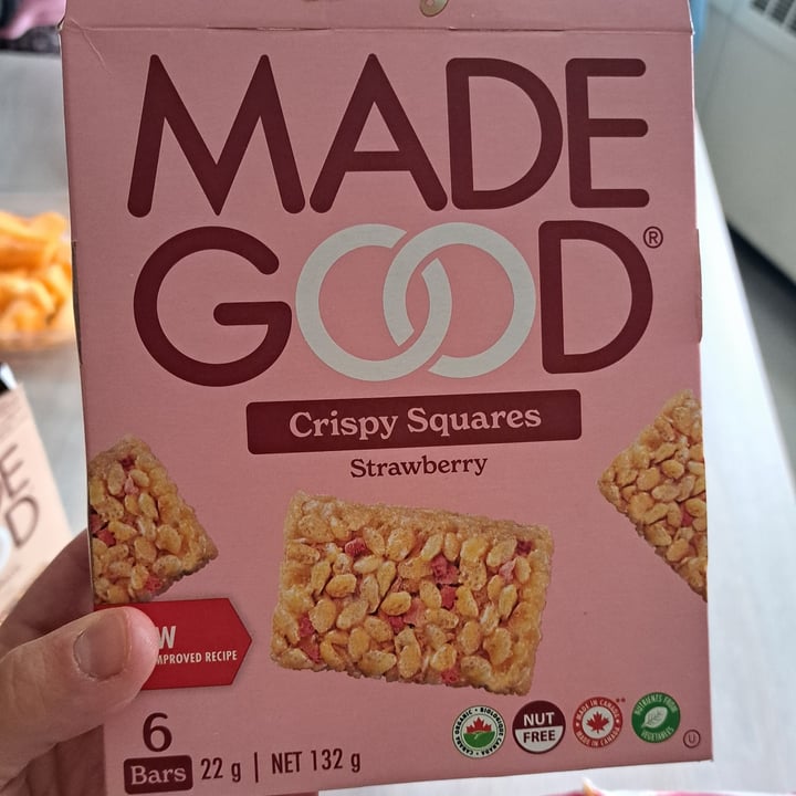 photo of Made Good Strawberry Crispy Squares shared by @svraphael88 on  01 May 2023 - review