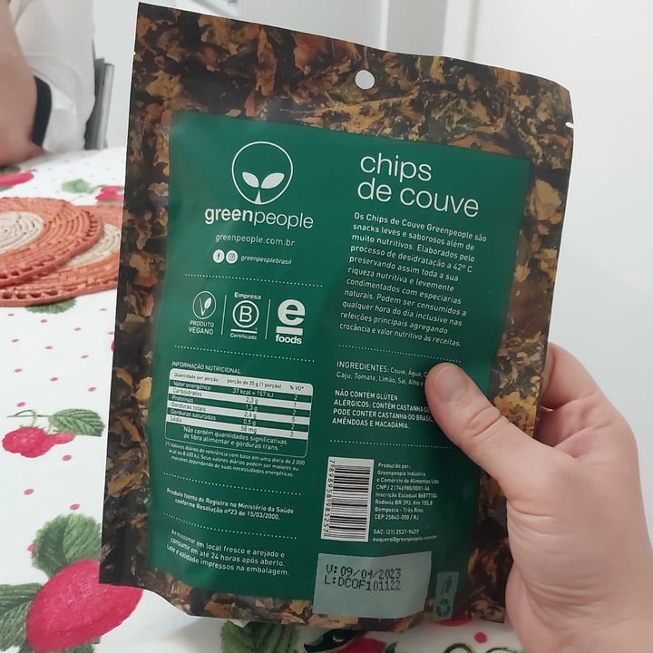 photo of Greenpeople Chips de Couve shared by @ligiagarzaro on  02 Apr 2023 - review