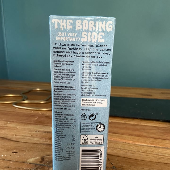 photo of Oatly "no" sugars haver shared by @conhambrelias on  26 Jul 2023 - review