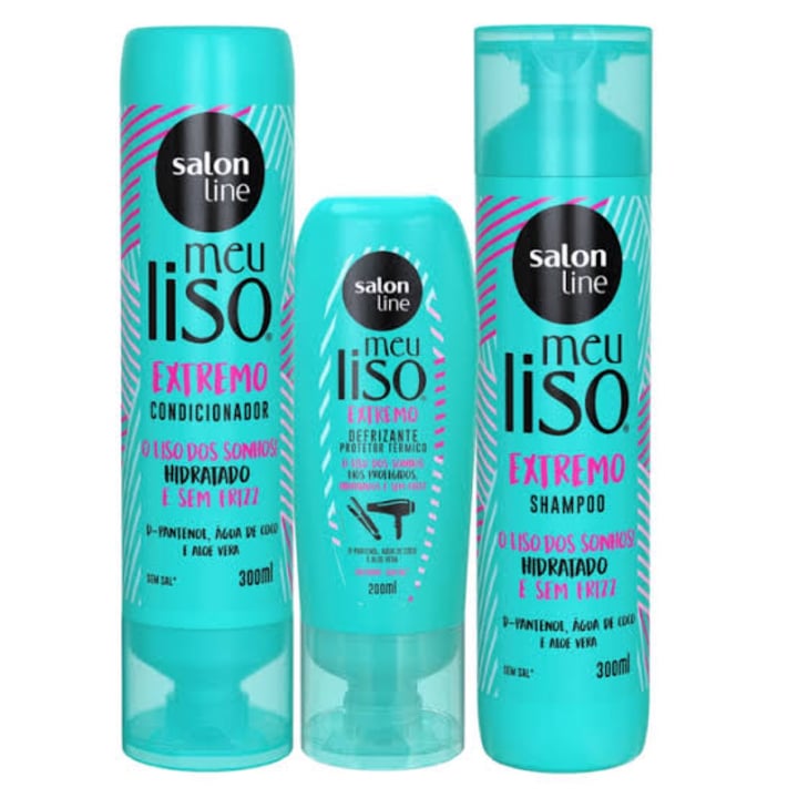 photo of Salon line Condicionador Meu Liso Extremo shared by @mariaeduardaf18 on  15 May 2023 - review