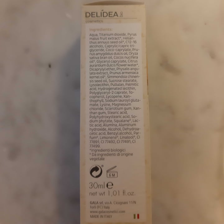 photo of Delídea bio cosmetics BB cream uniformante con SPF 15 shared by @gaiaa on  15 Jan 2023 - review