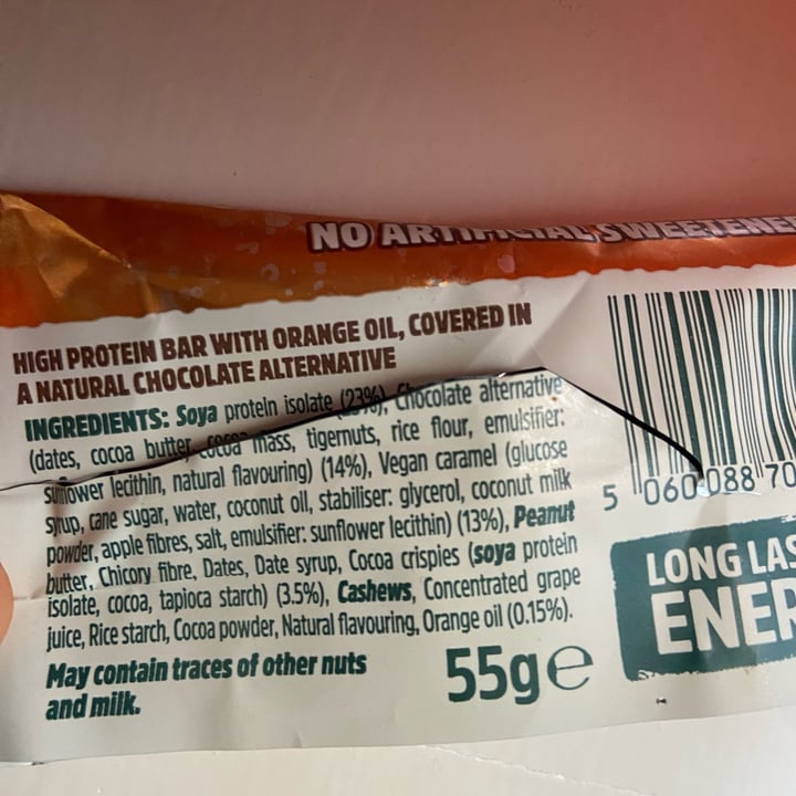 photo of TREK Chocolate Orange Power Bar shared by @vegismyguy on  20 Apr 2023 - review