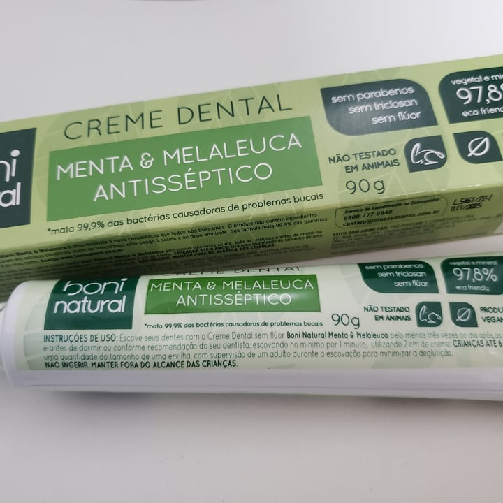 photo of Boni natural Creme Dental shared by @carolmace on  13 Feb 2023 - review