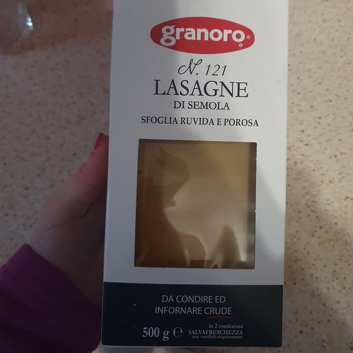 photo of Granoro Lasagne di semola shared by @tomma97 on  27 Mar 2023 - review