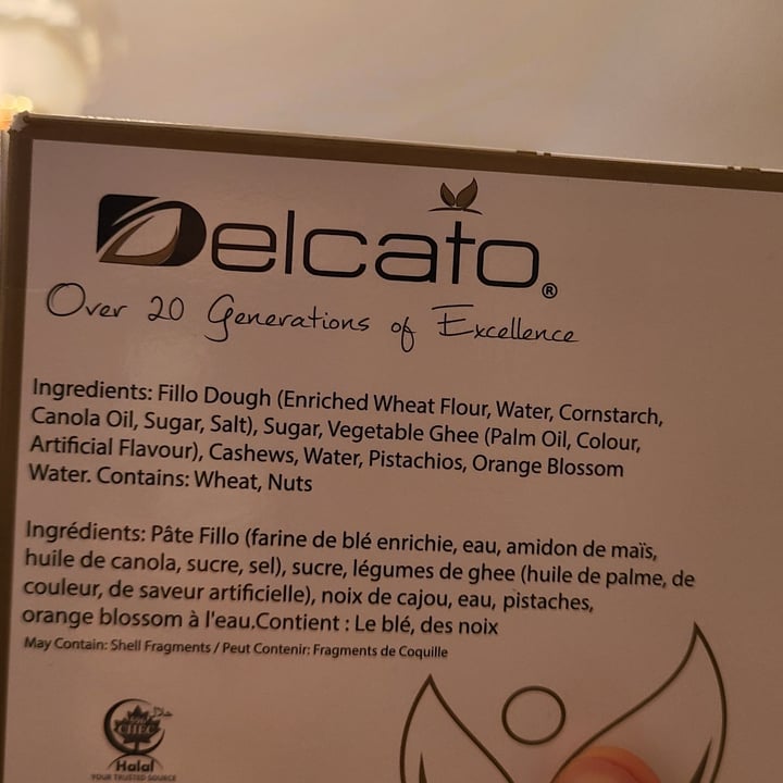 photo of Delcato Traditional baklava shared by @ypfmob on  11 May 2023 - review