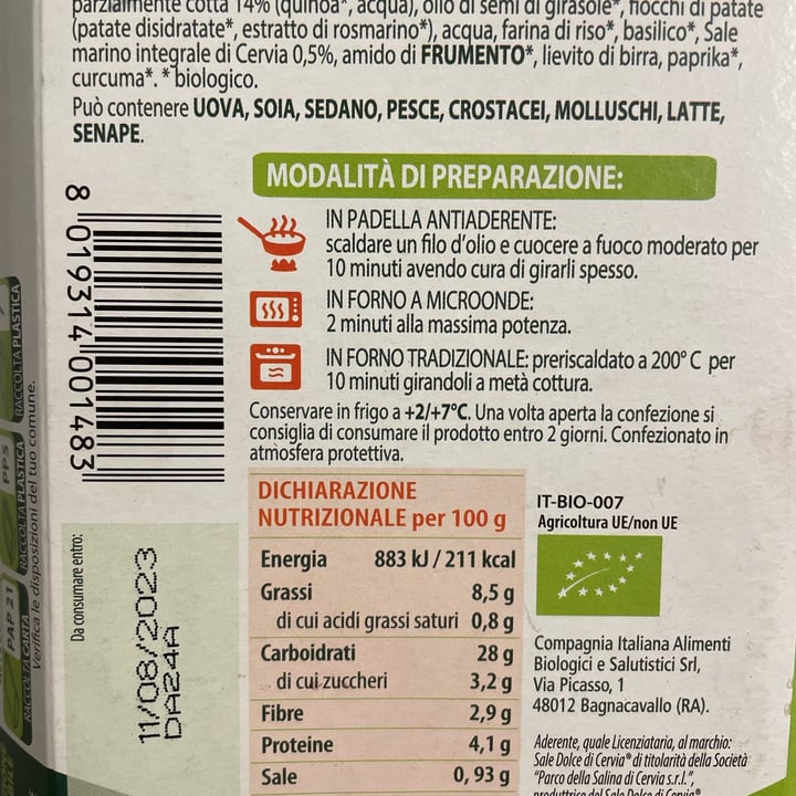 photo of Almaverdebio Bastoncini Verdure e Quinoa shared by @gioper on  10 Aug 2023 - review