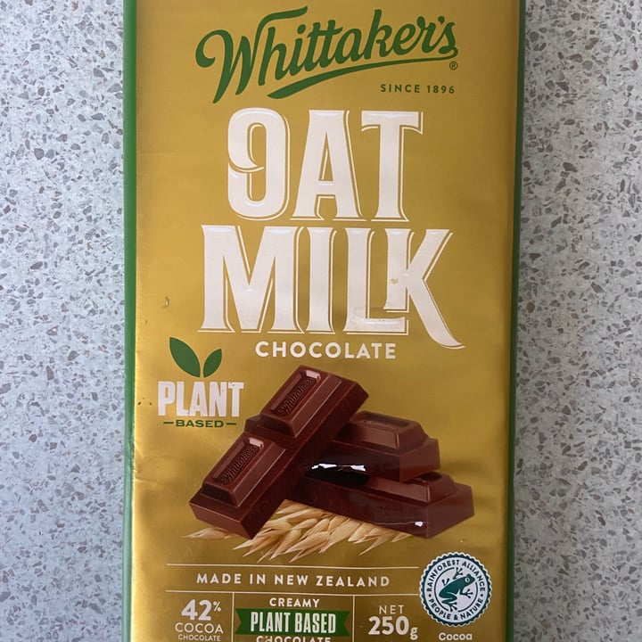 photo of Whittaker's Oat Milk Chocolate shared by @bushpig on  03 Apr 2023 - review