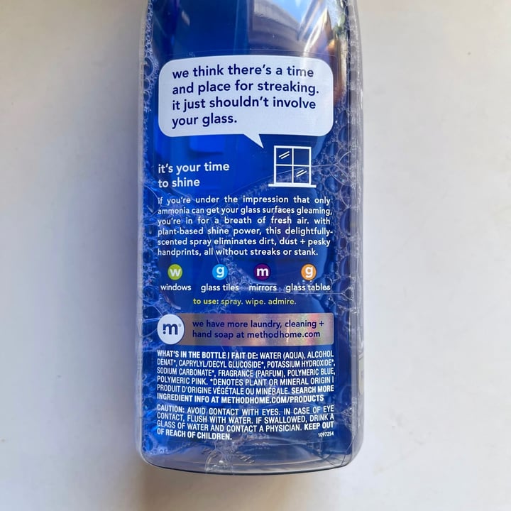 photo of method Method Glass Cleaner shared by @kyu on  28 Apr 2023 - review