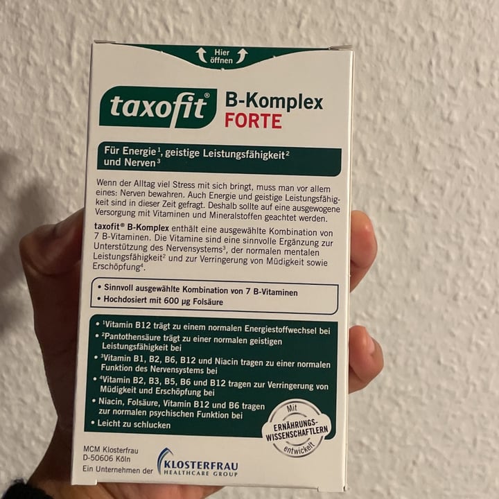 photo of Taxofit B - Komplex shared by @kavana on  06 Apr 2023 - review