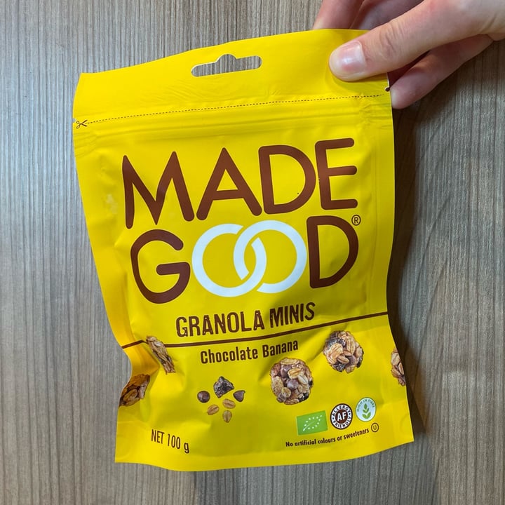 photo of Made Good Chocolate Banana Granola Minis shared by @claudiad on  26 Jul 2023 - review