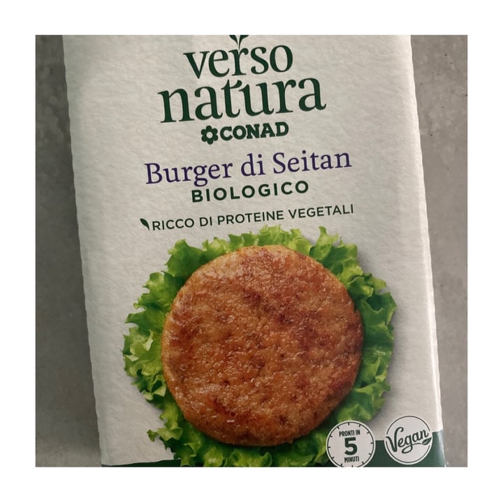 photo of Verso Natura Conad Bio  Burger di seitan biologico shared by @alailaria on  28 Jun 2023 - review