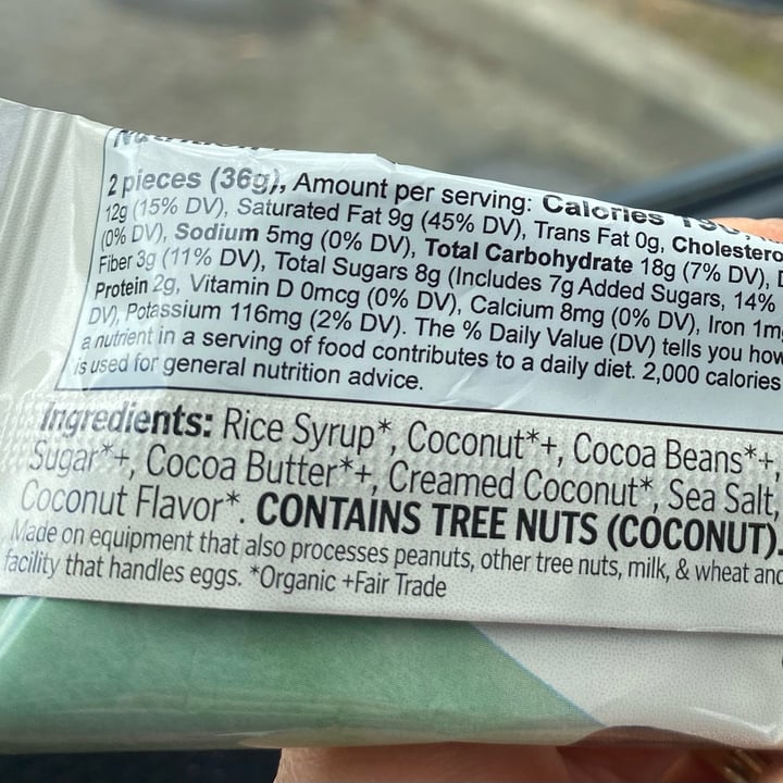 photo of Theo Chocolate coconut bites shared by @xtal on  07 May 2023 - review