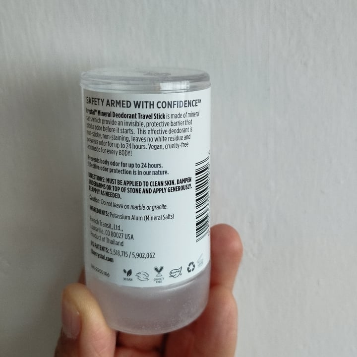 photo of CRYSTAL  Desodorante mineral en barra shared by @patitas1080 on  22 Dec 2022 - review