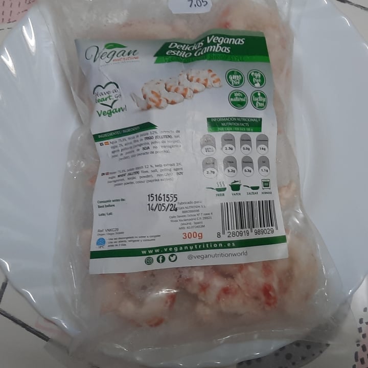 photo of Vegan Nutrition Delicias Veganas Estilo Gambas (Vegan Shrimp Delight) shared by @moomo on  03 Jan 2023 - review