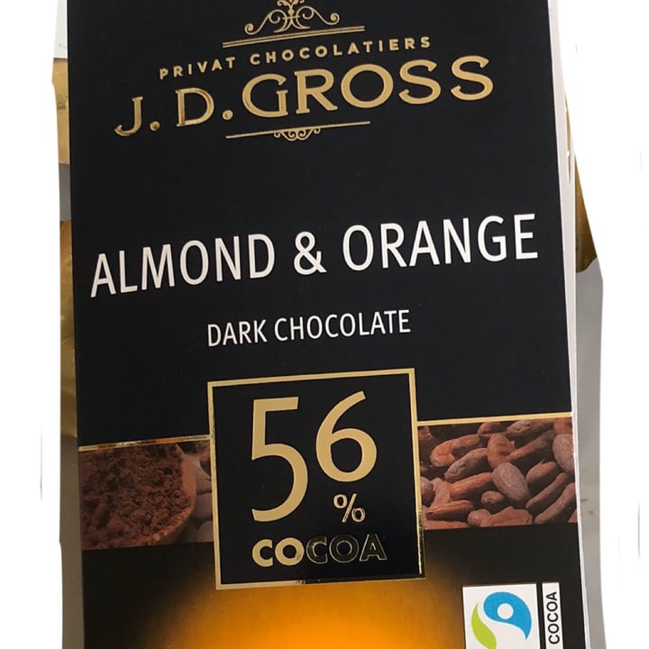photo of Lidl j d gross, almond & orange dark chocolate shared by @ele2 on  27 Jun 2023 - review