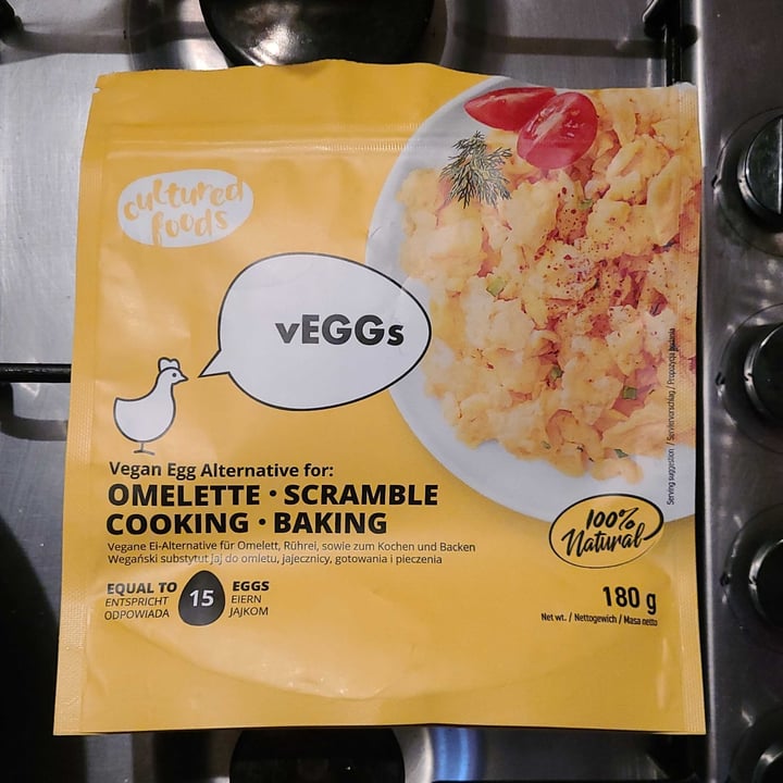 photo of Cultured Foods Vegan Egg Alternative For Omelette, Scramble, Cooking, Baking shared by @charlietata on  26 Feb 2023 - review