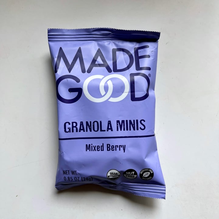 photo of Made Good Mixed Berry Granola Minis shared by @kyu on  25 Jun 2023 - review