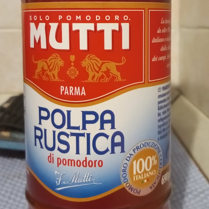 photo of Mutti Polpa Rustica di Pomodoro shared by @dselisa on  02 Jan 2023 - review