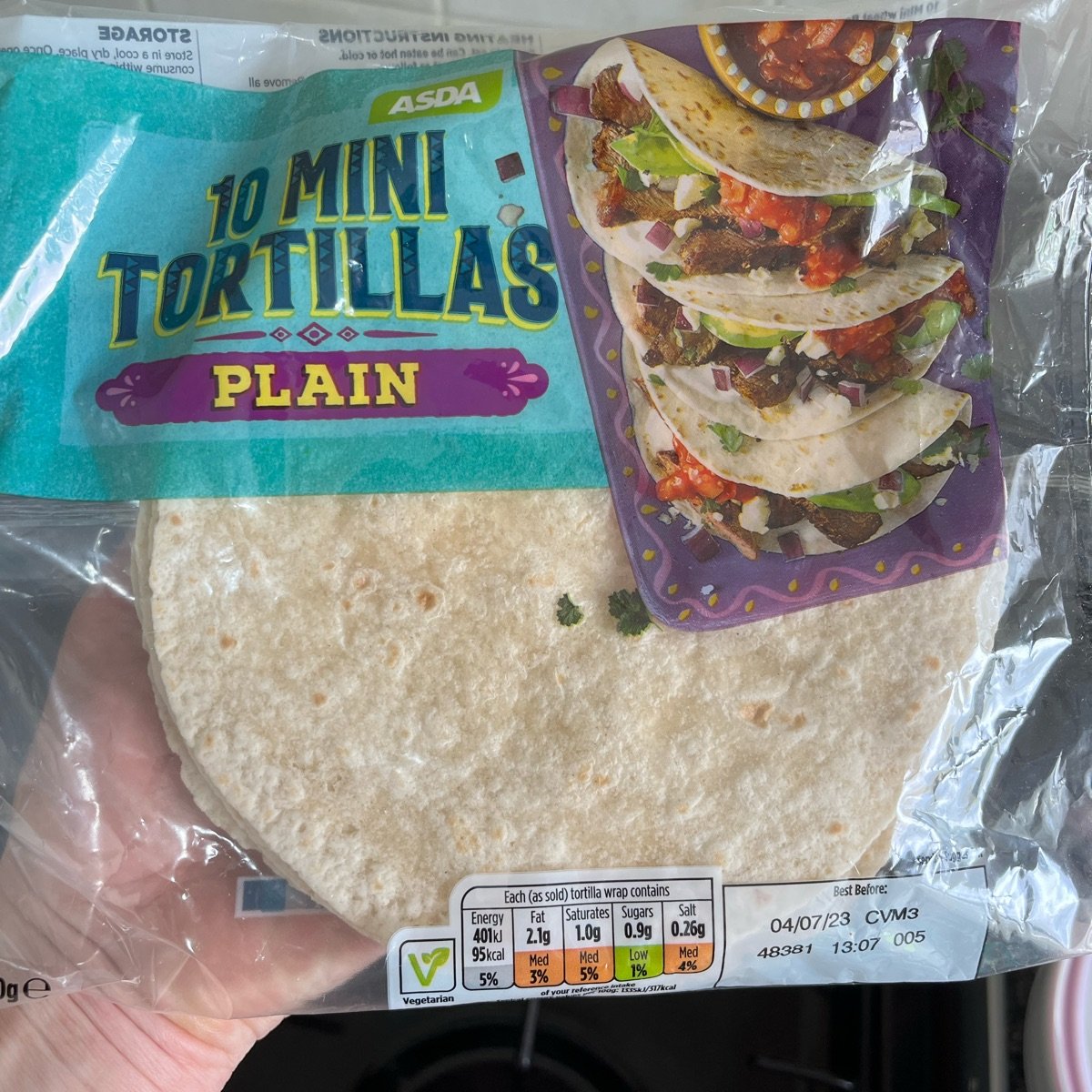 10 Mini Tortillas Plain from ASDA - Vegan Product Reviews & Ratings ...