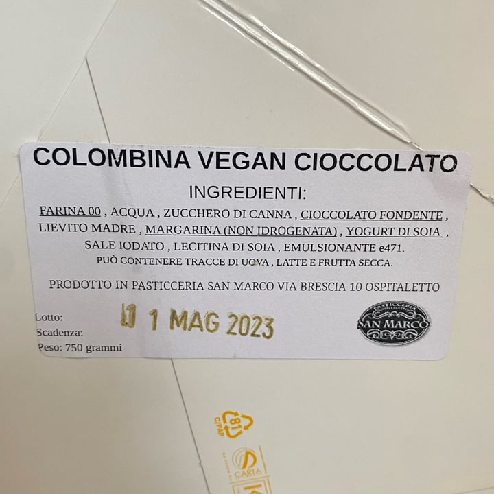 photo of Pasticceria San Marco Colomba Gocce Di Cioccolato shared by @tinissa on  15 Apr 2023 - review
