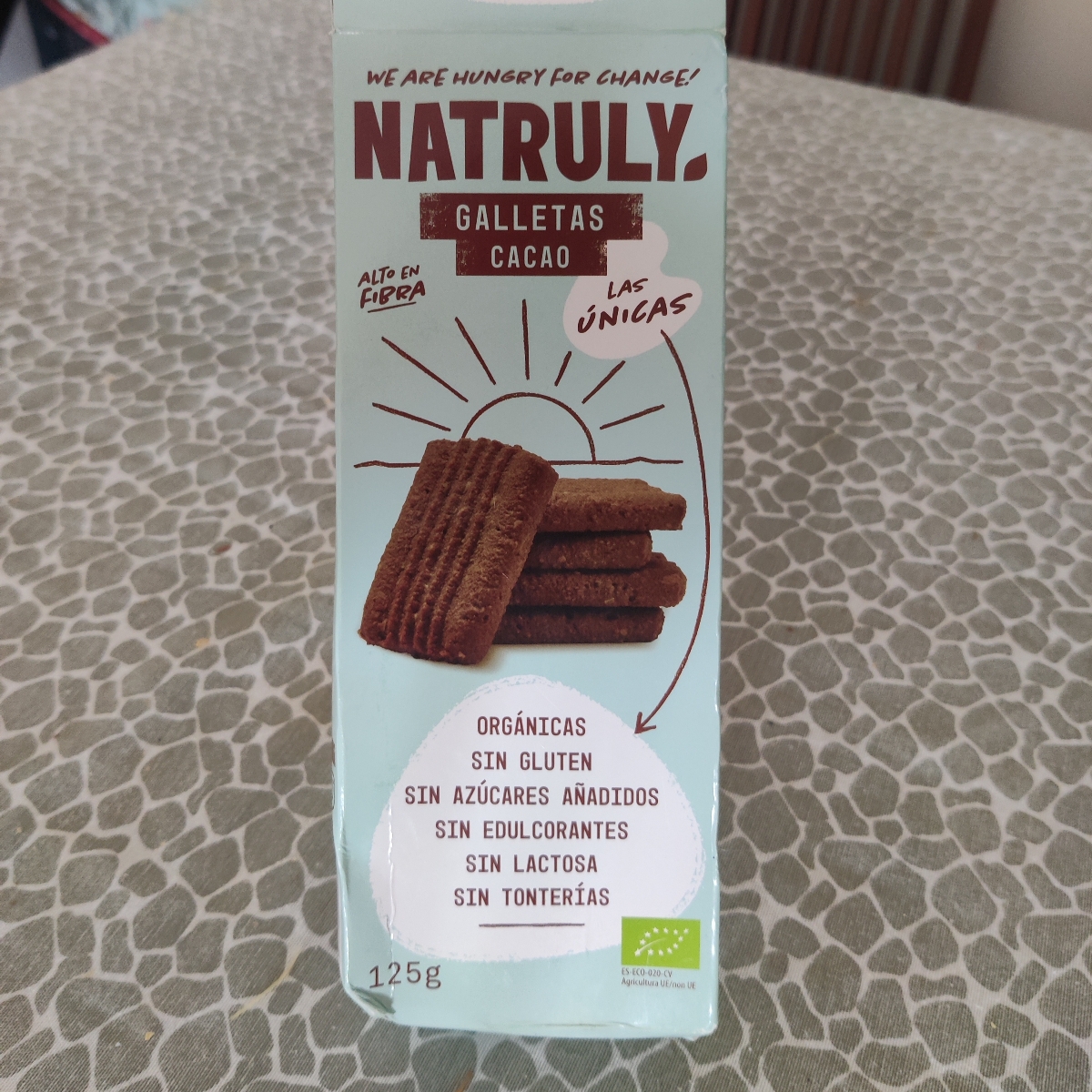 Galletas sabor cacao bio 125g natruly