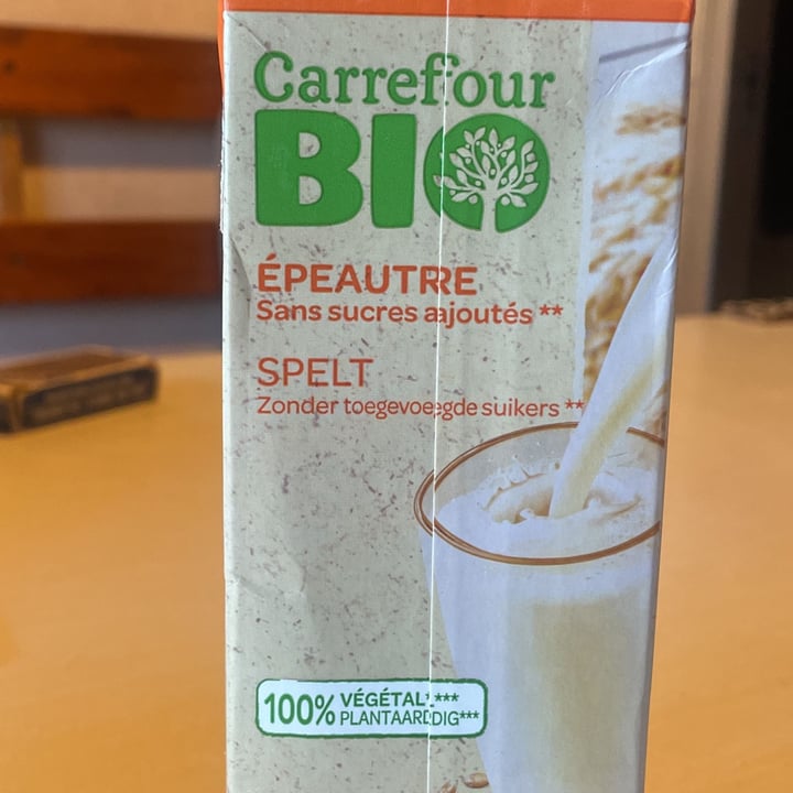 photo of Carrefour Bio Lait d’épeautre shared by @mattis on  24 Feb 2023 - review