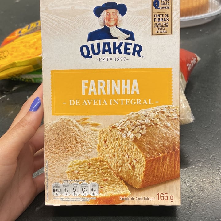 photo of Quaker Aveia em flocos - integral shared by @aligenigenavegano10 on  04 Jun 2023 - review