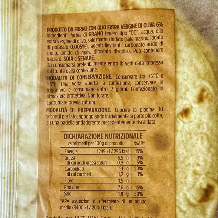 photo of Il Viaggiator Goloso Piadina romagnola igp alla riminese shared by @federicathewitch on  12 Jun 2023 - review