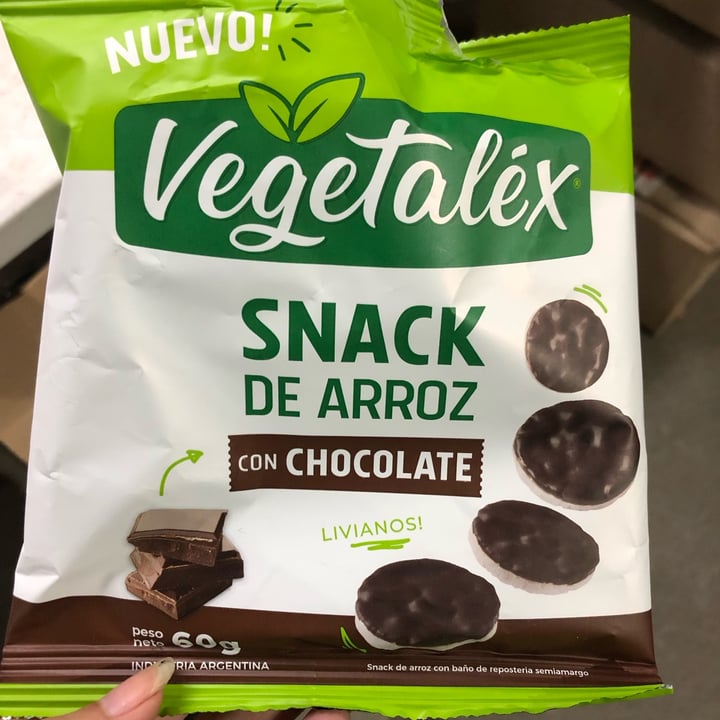 photo of Vegetalex snack de arroz y chocolate shared by @xcuasidelictualx on  26 May 2023 - review