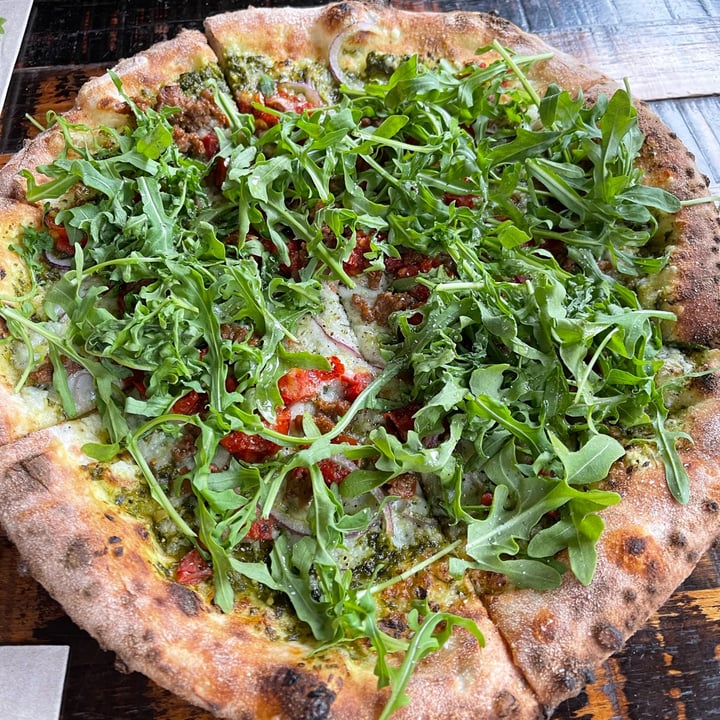 photo of Solstice Wood Fire Pizza, Bar & Catering Green Wilder Pizza shared by @veganpetite on  06 Apr 2023 - review