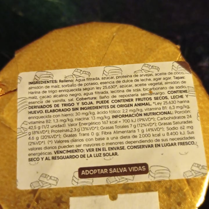 photo of queres podes alfajor de dulce de leche shared by @malalafontan on  03 Jul 2023 - review