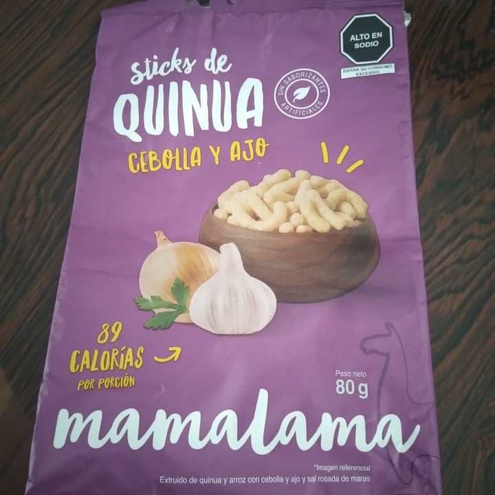 photo of Mamalama Sticks De Quinua Con Cebolla Y Ajo shared by @veganaenlima on  28 Dec 2022 - review