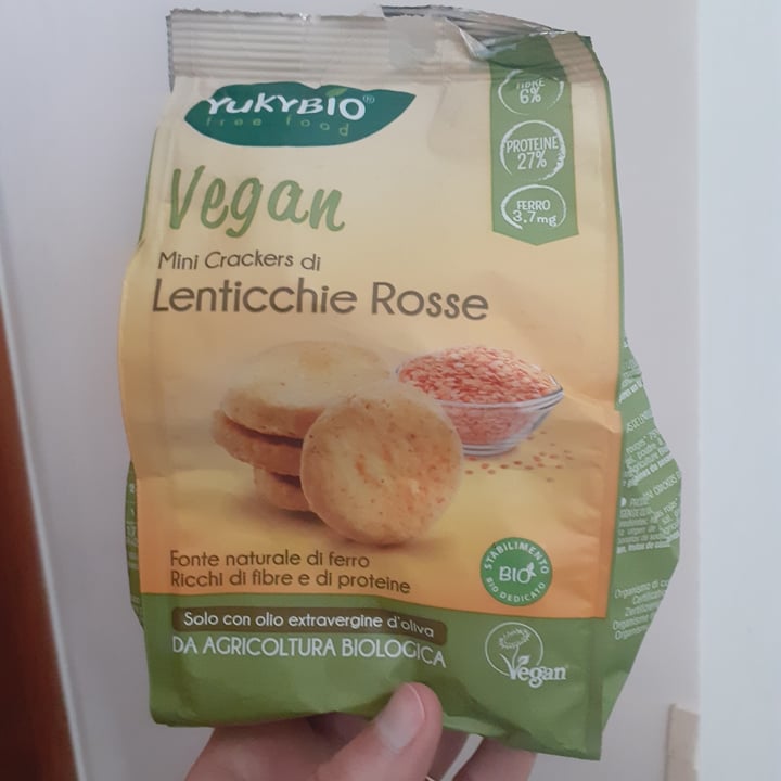 photo of Yukybio Mini Crackers Di Lenticchie Rosse shared by @cialu on  27 Apr 2023 - review