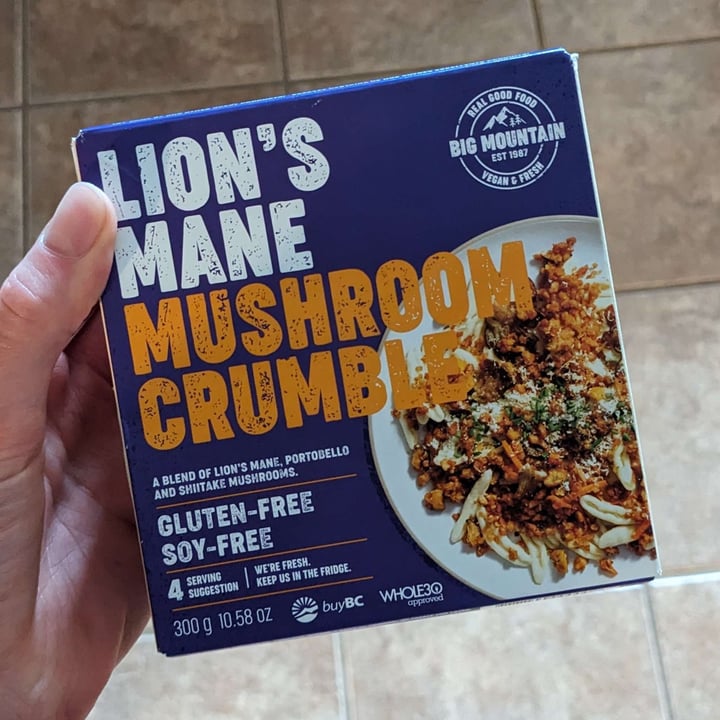 photo of Big Mountain Foods Lion’s Mane Mushroom Crumble shared by @ryanleys on  09 Jul 2023 - review