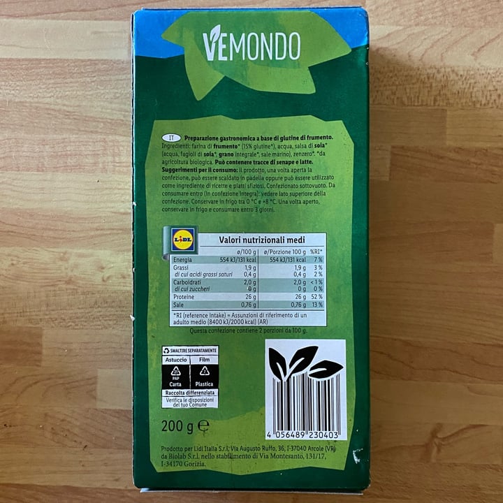 photo of Vemondo Seitan shared by @gigei on  13 Aug 2023 - review