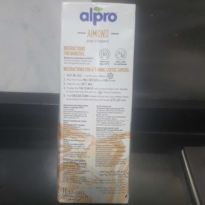 photo of Alpro Almond Barista shared by @ravi-gopalan on  13 Feb 2023 - review
