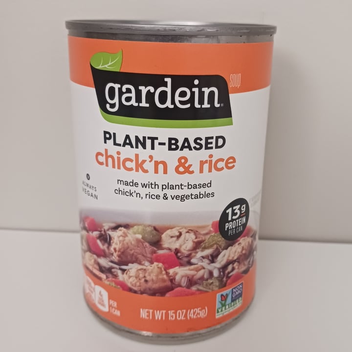 photo of Gardein Chick’n & Rice Soup shared by @heartartichokehearts on  12 May 2023 - review