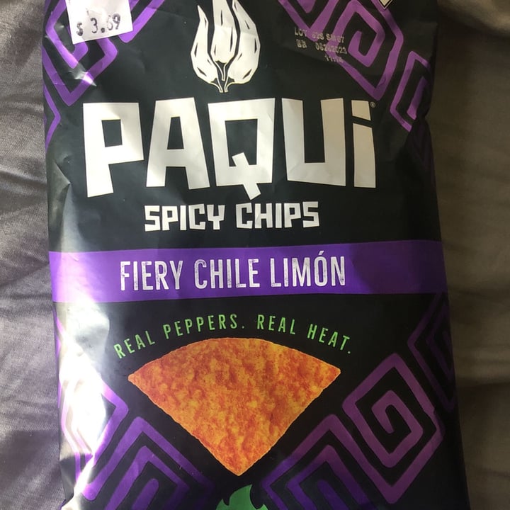 photo of Paqui Chips Fiery Chile Limón shared by @guagster on  01 Mar 2023 - review