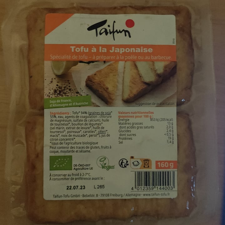 photo of Taifun Tofu à la Japonaise shared by @vegfitmum on  14 May 2023 - review