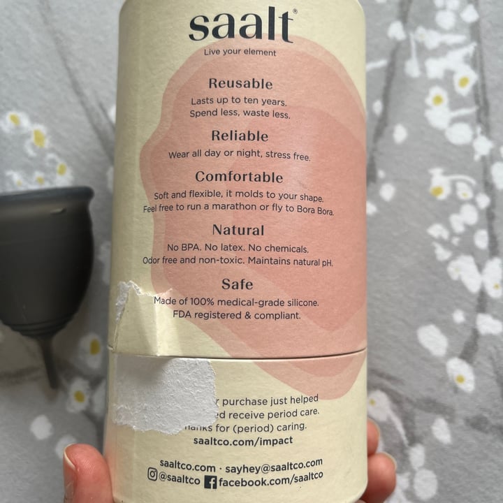 photo of Saalt Menstrual Cup shared by @alistar on  27 Jul 2023 - review