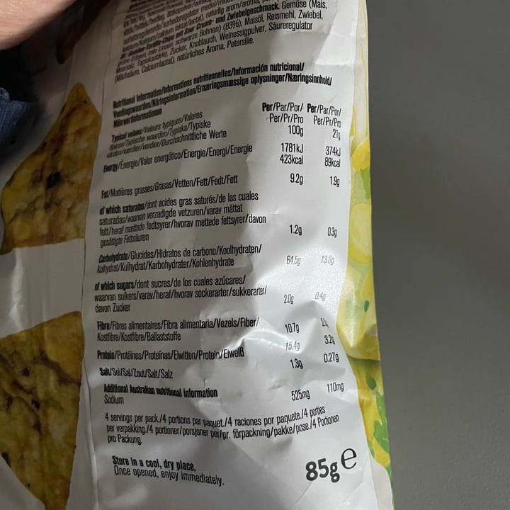 photo of Emily Veg Thins Vegan Sour Cream And Onion shared by @claudiad on  26 Jul 2023 - review