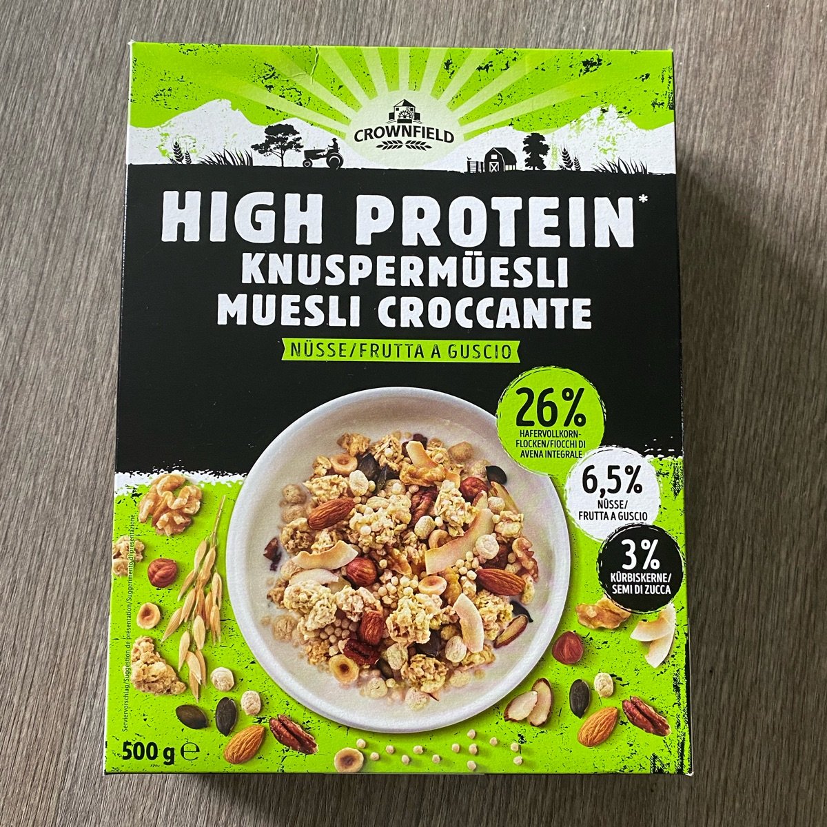 Crownfield Crunchy High Protein Muesli Frutos Secos Review | abillion