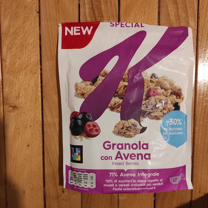 photo of Kellogg's special k Mixed Berries Granola Con Avena shared by @virginiad on  27 Jan 2023 - review