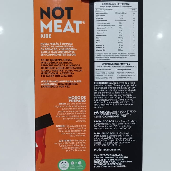 photo of NotCo Not Meat Kibe shared by @milays on  22 May 2023 - review