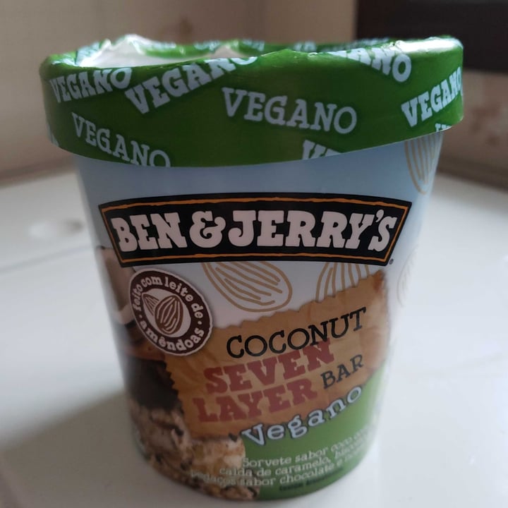 photo of Ben & Jerry's Coconut Seven Layer Bar Non-Dairy Frozen Dessert shared by @madleine on  09 Jul 2023 - review