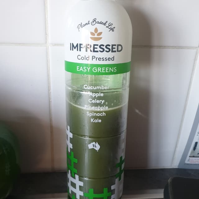 Impressed Easy Greens Juice from plant based life - Vegan Product ...