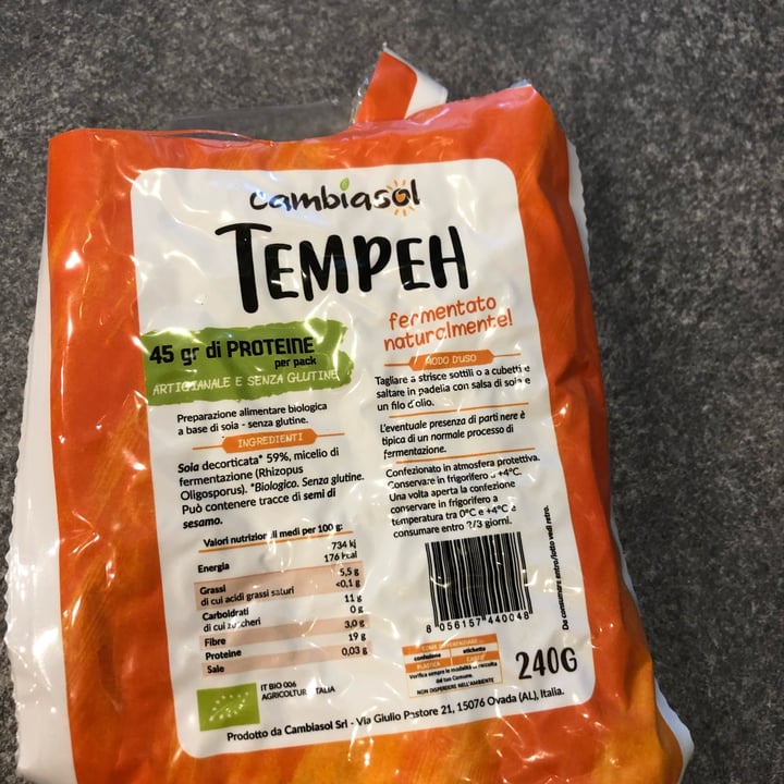photo of Cambiasol Tempeh shared by @giusimorra on  10 Apr 2023 - review