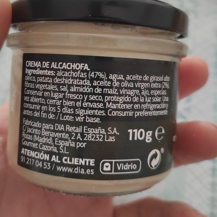 photo of Vegedia crema de alcachofas shared by @j8se35 on  01 Mar 2023 - review