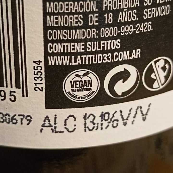photo of Latitud 33° Vino tinto shared by @leosebasosaacevedo on  04 May 2023 - review