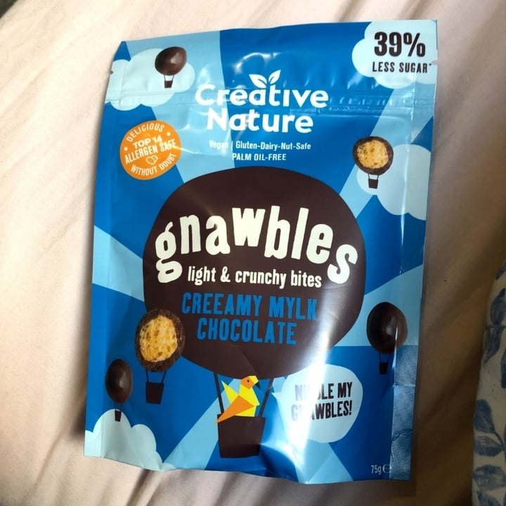 photo of Creative Nature Gnawbles Creamy Milk Chocolate shared by @laurenmitchell on  25 May 2023 - review